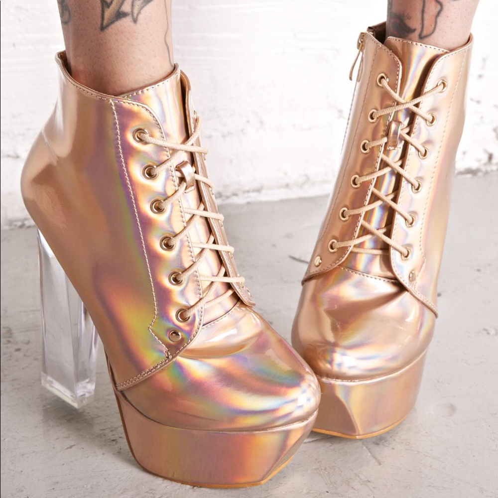 NWOT Goldie Not Sorry Platform Heels